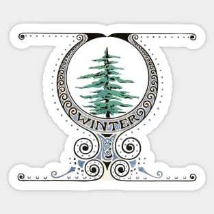 Winter tree Sticker